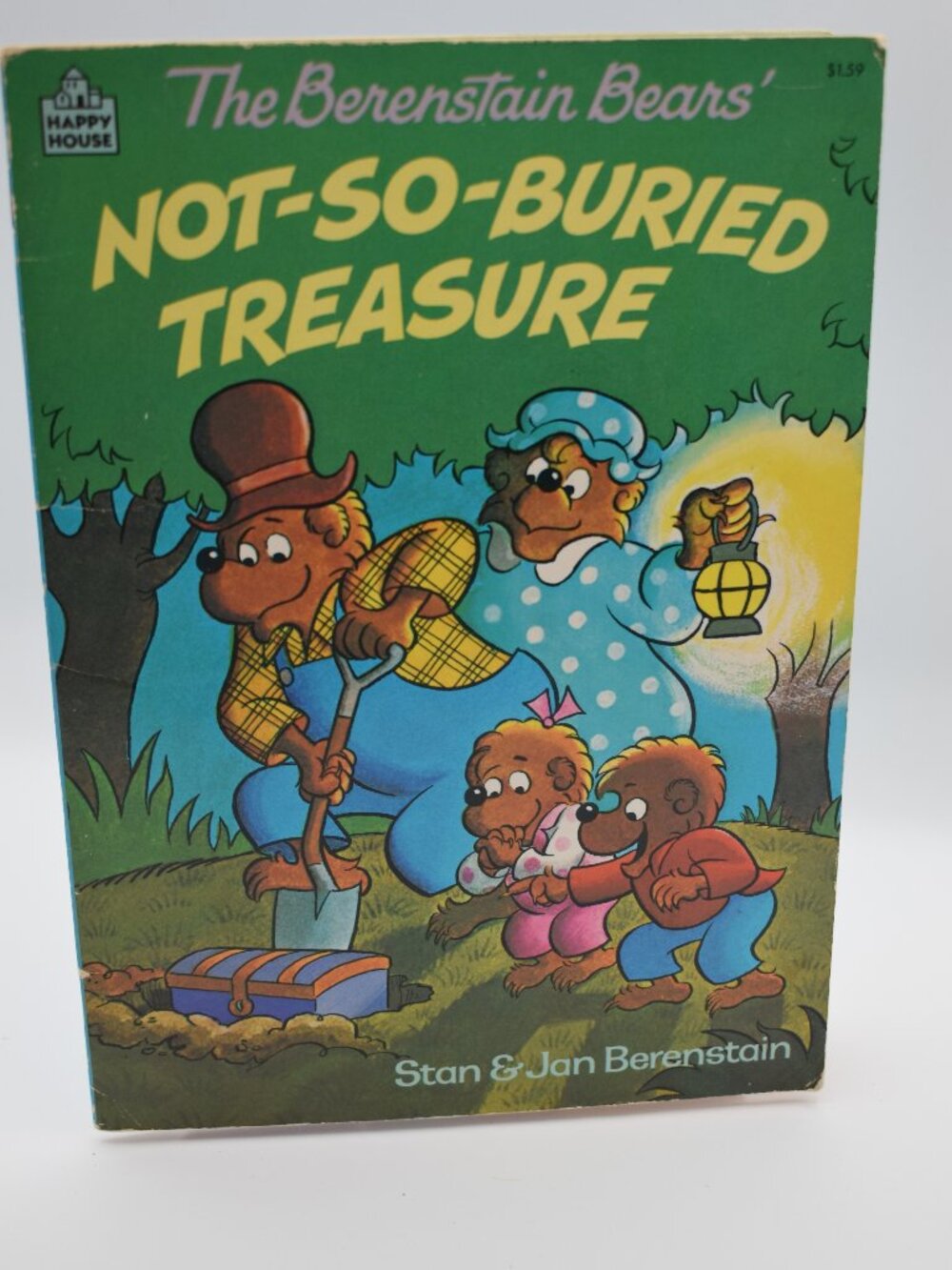 Vintage Berenstain Bears Not-So-Buried Treasure Happy House Book 1986